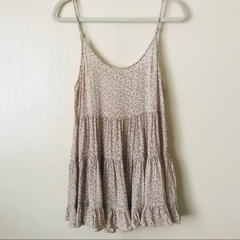 Backless floral mini dress by Tea & Cup